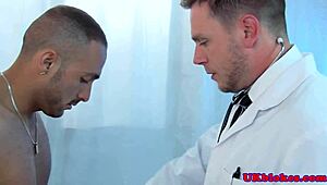 English Doctor Sneaks into Tight Ass for Intense Anal Action in Hospital