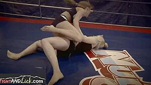 i watch sapphic babes wrestle then lick pussay