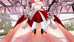 Yae Miko Fucking Hard In Genshin Impact!