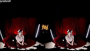 Helluva Boss Hentai Cosplay Blonde with Big Tits in Kinky POV Game Action