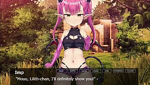 This succubus imp dominates with big tits and femdom