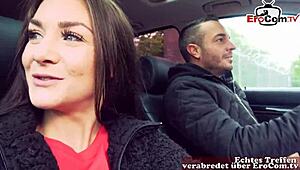 auto sextreffen with skinny german teen slut on the street! 😜