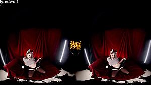 Helluva Boss Hentai Cosplay Blonde with Big Tits in Kinky POV Game Action