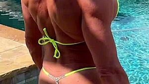 Wanna see my pussy and ass in this tiny bikini again?