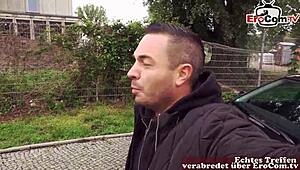 auto sextreffen with skinny german teen slut on the street! 😜