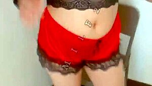 She begs to be fucked outside in a public place, bent over with her shaved pussy.