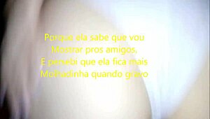 damn! fudendo the bucetinha of my esposa at night with cum dripping on her ass!