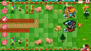 Nutaku booty farm hentai game features sexy flashing and big ass action