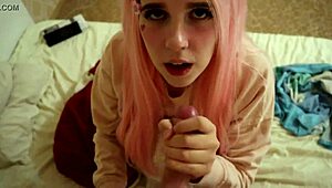 cutie bu66legum caught on camera during sexy teen oral