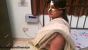 Shanaya, Indian Milf Bhabhi, Shows Big Natural Boobs in Hot Masturbation. Her Beauty Shines Through.