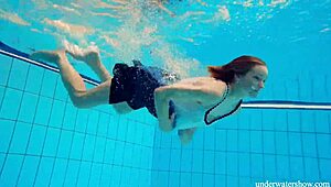 Avenna Sexy Naked Teen Stuns in Underwater Pool