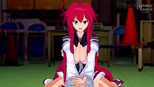 Rias Gremory learns to fuck like a pornstar in POV style! 😈