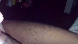 teasing black cock with mouth