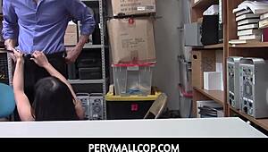 PervMallCop - Latina Shoplifter Aryana Amatista Picks Hard Cock Over Jail