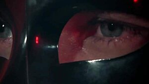 Bound muscular hunk masturbates while taking deep anal from athletic bodybuilder, ending in cumshot