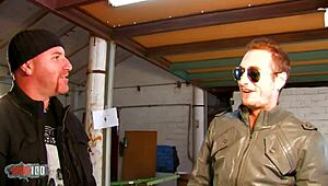 ginger hell goes wild in threesome with ian scott & leo galvez