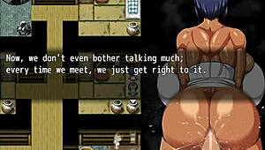 Tanned girl natsuki hentai game ep 19 fucking all her village sex friends with anal and pussy creampie