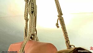 Lesbian Slave Tied Up and Ass Fucked