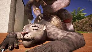 wild life furry hentai with intense anal action 😈