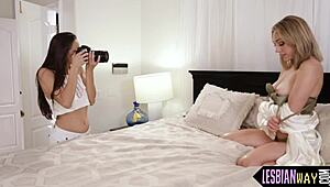 Hey, watch my gf orgasm while licking and masturbating!