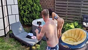 Gratis Jadilica backstage outdoor solo with anal masturbation show