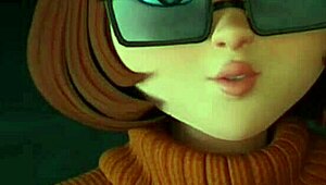 Velma from Scooby Doo gets wild in 3D hentai anal action