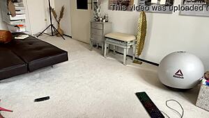 watching a lingerie live stream on webcam