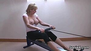Cheating British Milf Lady Sonia Shows Huge Hooters