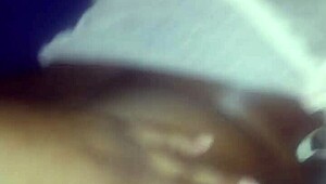 Ebony Woman with Big Ass Gets Creampie in Her Good Pussy from Daddy