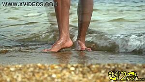 hey, see giggles feet rocking high heels at the park?