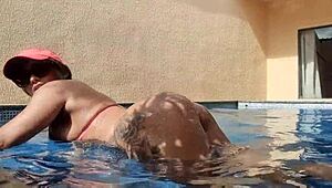 brunette latina experiences hotel creampie in amateur setting