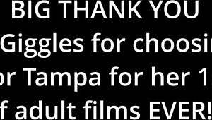 hey, see giggles feet rocking high heels at the park?