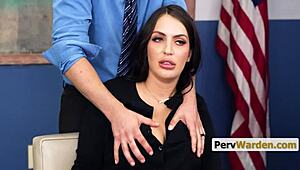 alexa payne punishes stepdaughter's mistakes with rough sex.