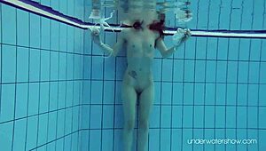 Roxalana Cheh Underwater With Shaved Teen Ass In Public