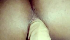 Guy shoves toy deep in his ass