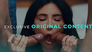 Candee Licious endures intense double penetration climax