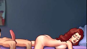 horny blonde shares her boyfriend's big cock with redhead teen friend who has big boobs and tight wet pussy