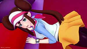 mei rosa practices adult sex training on bed