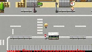 Cute Blonde Fucks In Hentai Game!