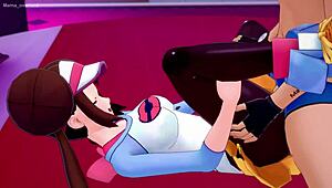 mei rosa practices adult sex training on bed