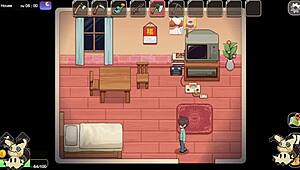 I Am Playing Hentai Game Village Rhapsody Part 4, Fucking In The Ranch