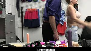 Watch Indica Flower's Pussy Get Plowed Wildly In The Shop?