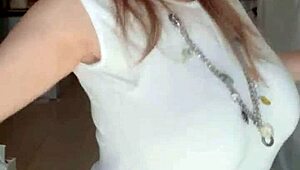 Mariaold shakes her huge bouncing tits for everyone to see