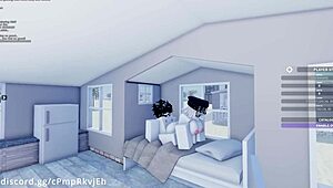 Hey, fucking my hot friend in roblox missionary style 😏