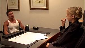 squirting blonde hottie caught in a wet backstage accident. peek behind the scenes for more!