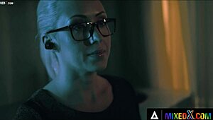 Mixedx - Christina Shine teases tits and pussy