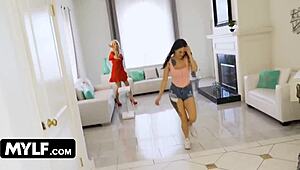 Man, Gam Gams got me wild with Maddy May and Brittany Andrews swapping cum