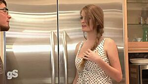 This Night Sexy Brunette Engages in Various Positions with Partner