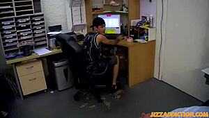 Adorable Gay Twink Blows Two Dicks!