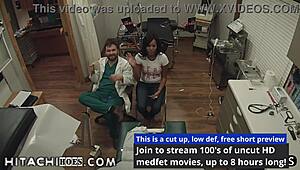 Freshman Tori Sanchez gets Hitachi orgasms from Doctor Tampa during college physical